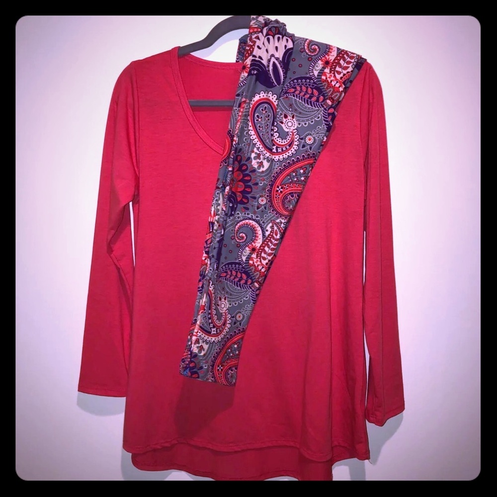 GOREGOUS coarlly pink Lynnea and leggings OS